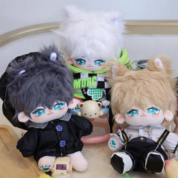20 cm Cotton Doll Lingyun Rabbit Fur with Animal Ear and Tail Plush Doll